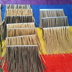 双层金属夹头超厚仿真茅草