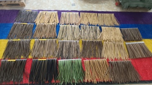 双层金属夹头超厚仿真茅草