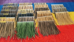 双层金属夹头超厚仿真茅草