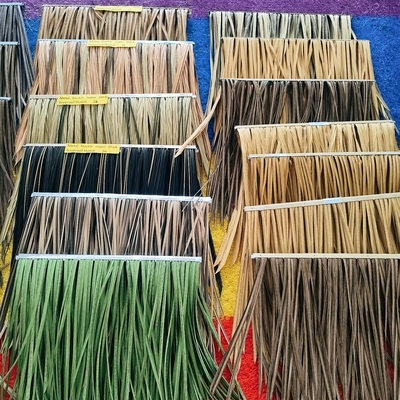 双层金属夹头超厚仿真茅草