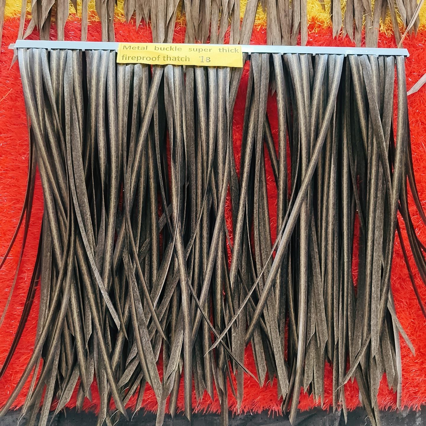 双层金属夹头超厚仿真茅草