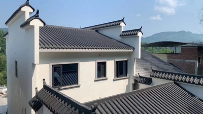 古建筑高分子小青瓦筒瓦