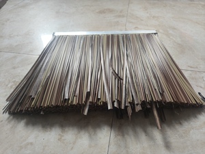 双层金属夹头超厚仿真茅草