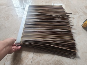 双层金属夹头超厚仿真茅草